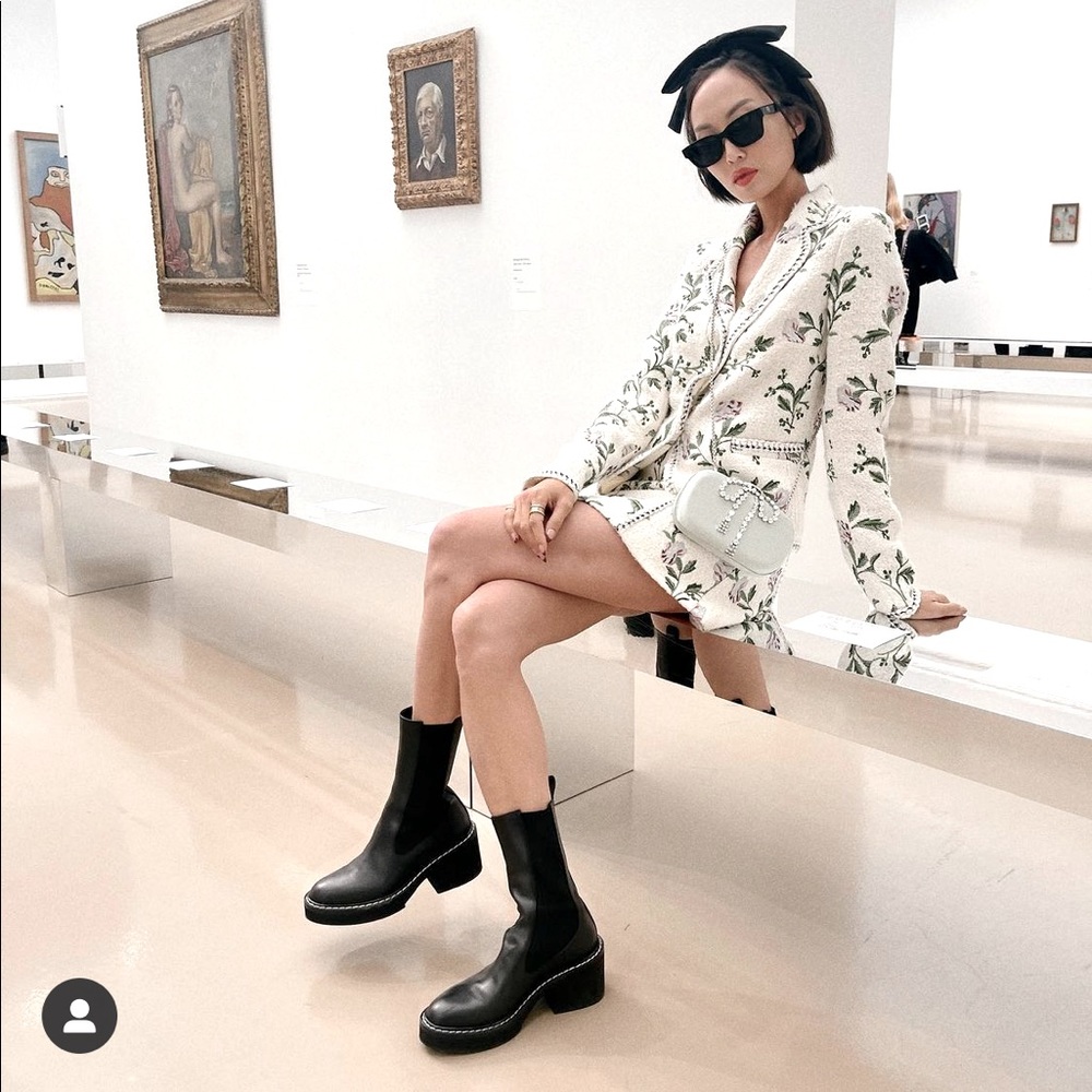 [Charles & Keith] Rhys Chelsea Calf Boot - Black